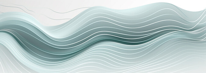 Fototapeta na wymiar abstract wave background with white and gray waves. Generative Ai