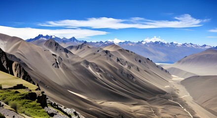 Mountain Landscape Portrait of the Andes