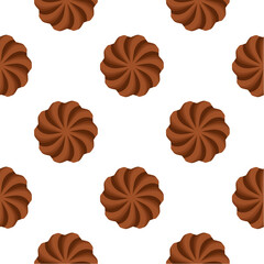 Pattern homemade cookie different taste in pastry biscuit