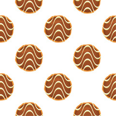 Pattern homemade cookie different taste in pastry biscuit
