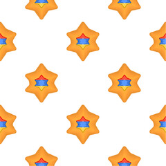 Pattern cookie with flag country Armenia in tasty biscuit