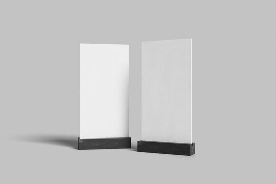 Table Tent Menu Mockup for showcasing your menu to the clients