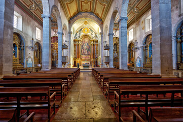 Fototapeta premium inside Church São Juliao in Setubal