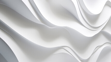 Fototapeta premium a close up of a white wall with a wave pattern. Generative Ai