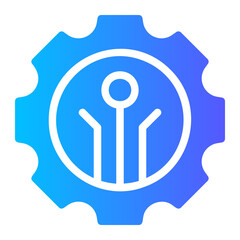 technology gradient icon