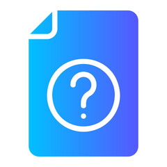 question gradient icon