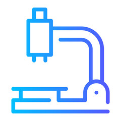 microscope gradient icon