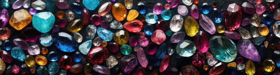 Obraz na płótnie Canvas An Image Of A Glittering, Multicolored Gemstone Background. Generative AI