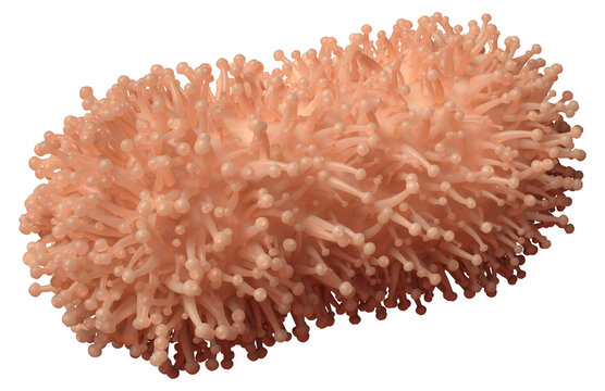 Microbes, viruses, bacteria 3D illustration. Medicine and health
