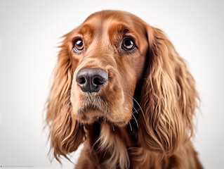 Generative ai illustration of a English Cocker Spaniel in studio