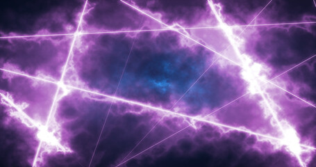 Abstract purple energy lines magical glowing background