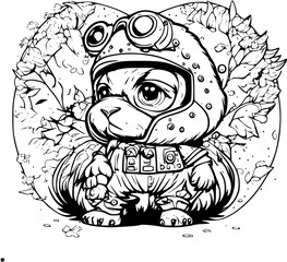 Obraz premium Cute Video Game Character 