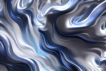 Fototapeta premium white and blue wave fluid style art for illustration
