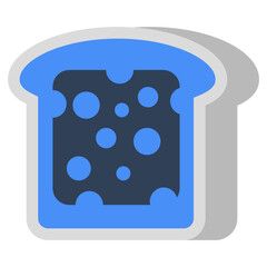 Modern design icon of toast 