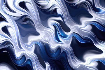 Obraz premium white and blue wave fluid style art for illustration