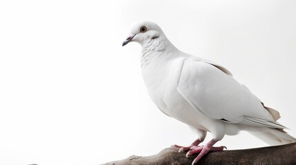 white dove isolated. generative ai