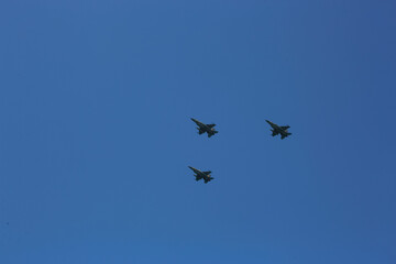 Israeli Air Force.
Tel Aviv, Israel. Independence day, military parade