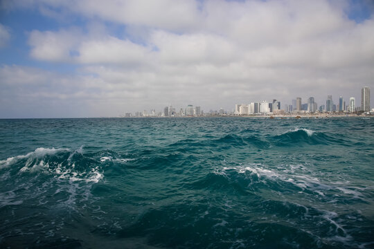 
Panoramic view of Tel Aviv, Israel -  Independence day