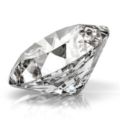 diamond on a transparent background with a shadow