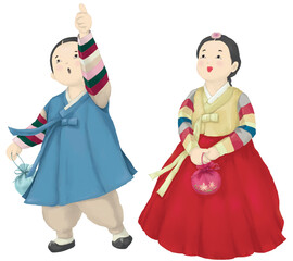 한복 입은 어린이