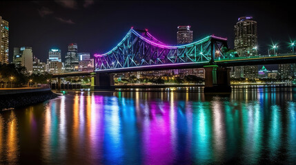 Brisbane. Breathtaking travel destination place. Generative AI