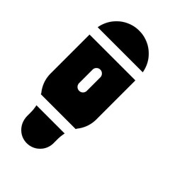 thermometer glyph icon