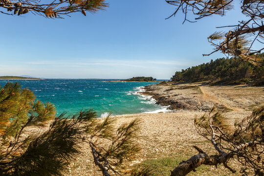 Landscape impressions of Kap Kamenjak, Premantura in croatia in early spring