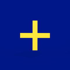 Obraz premium Plus Icon Front Side