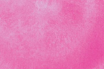 Romantic pink watercolor illustration on white paper texture