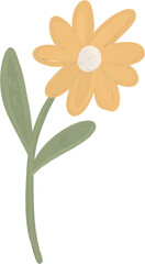 Gouache pastel Flower