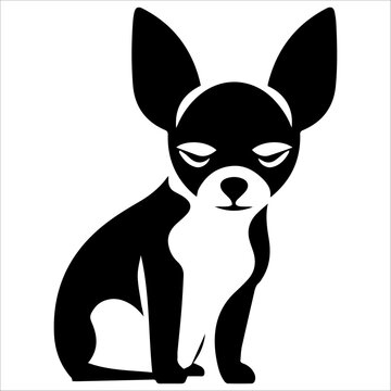 chihuahua dog in vector style