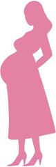 Pregnant  Mother  Silhouette  lcon