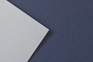Rough kraft paper background, paper texture blue gray colors. Mockup with copy space for text