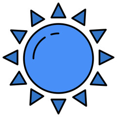 An icon design of sunlight 