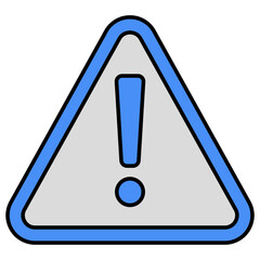 A premium download icon of caution 