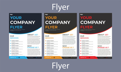 modern flyer  template for  company
