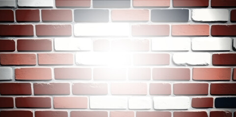 Abstract weathered texture-stained old stucco light gray and aged paint white brick wall background. Brick wall, white relief texture with shadow, vector background. 