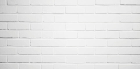 Naklejka premium Abstract white brick wall texture for pattern background. Abstract weathered textured white brick wall background