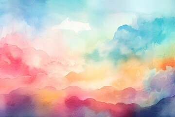 dreamy abstract watercolor or pastel gradient as wallpaper - Generative AI