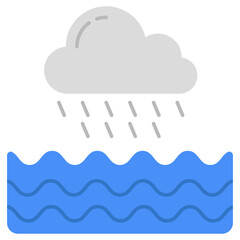 Rainfall icon in perfect design