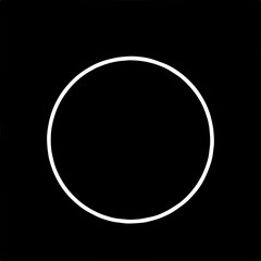 black and white circle