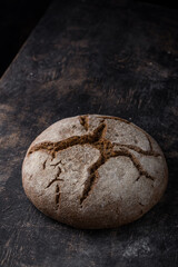 Fresh homemade bread with a crispy crust
