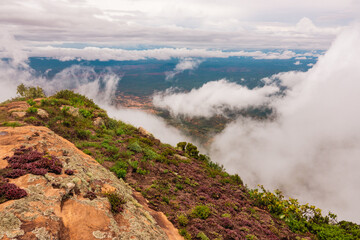 Scenic view of Mount Longido against sky  in rural Tanzania