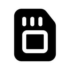 sd card glyph icon