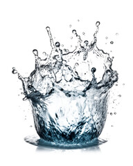 water splash isolated on transparent background