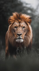 portrait of a lion