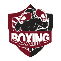 Collection of boxing logo set.It's for hero concept