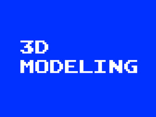 3d modeling