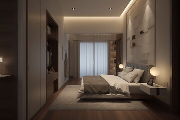 Fototapeta na wymiar interior design bedroom 