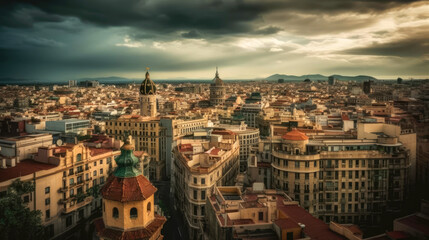 Fototapeta premium Barcelona. Breathtaking travel destination place. Generative AI